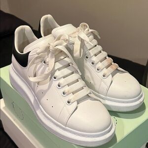 Alexander McQueen White and Black Sneakers